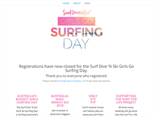 Tablet Screenshot of girlsgosurfingday.com